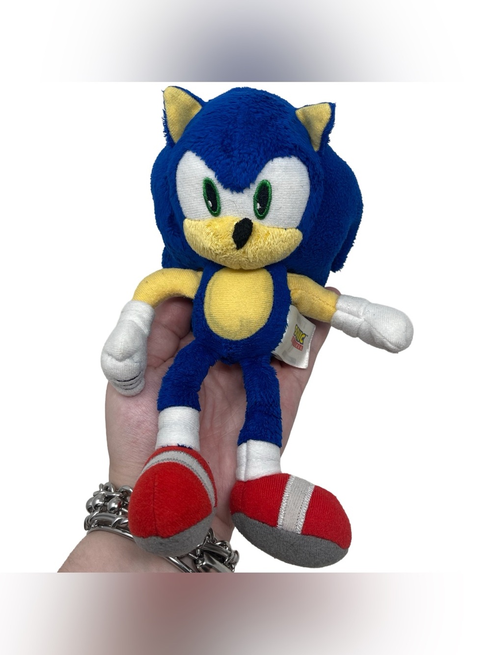 Sonic The Hedgehog Fist Rolled Plush Toy TOMY Sega 8”